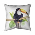 Begin Home Decor 26 x 26 in. Toucan-Double Sided Print Indoor Pillow 5541-2626-AN354